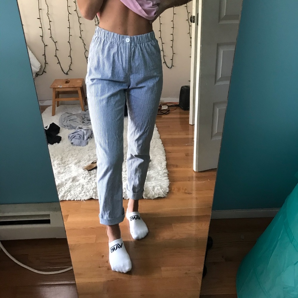 Brandy Melville striped pants OS